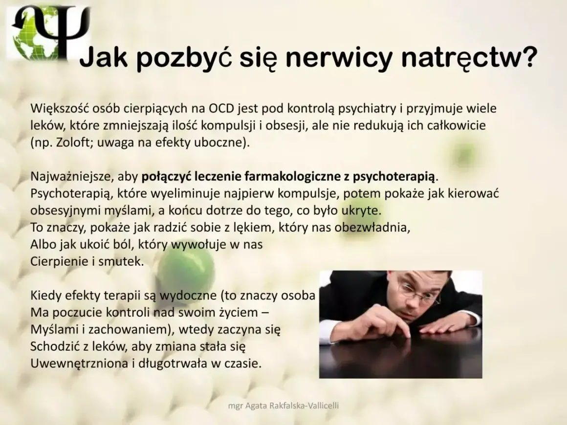 Jak poradzić sobie z nerwicą natręctw? Leczenie farmakologiczne i psychoterapia to klucz do odzyskania kontroli nad myślami i zachowaniem.