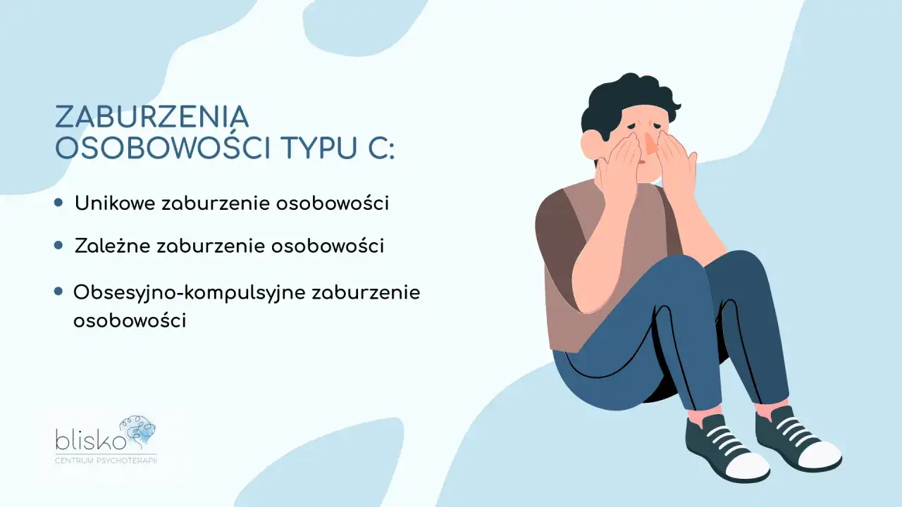 Ilustracja przedstawia osobę z zaburzeniami osobowości typu C, kt&oacute;ra ukrywa twarz w dłoniach.